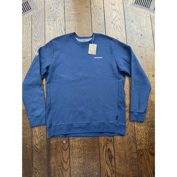 Patagonia Fitz Roy Icon Uprisal Crew Sweatshirt Men’s XL / Womens XXL Blue NWT - Picture 1 of 8
